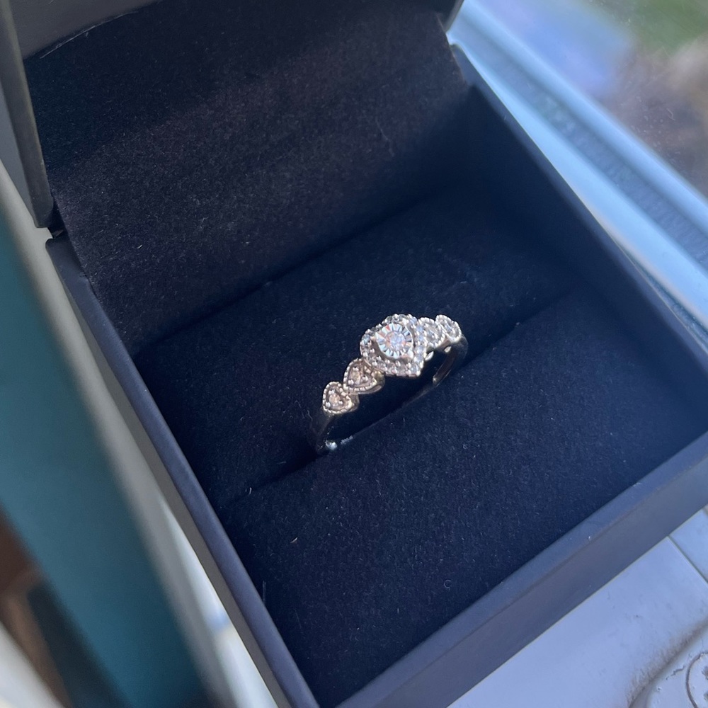 Heart shaped promise ring